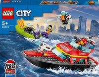 LEGO City Fire 60373 - Palokunnan pelastusvene – kuva 1