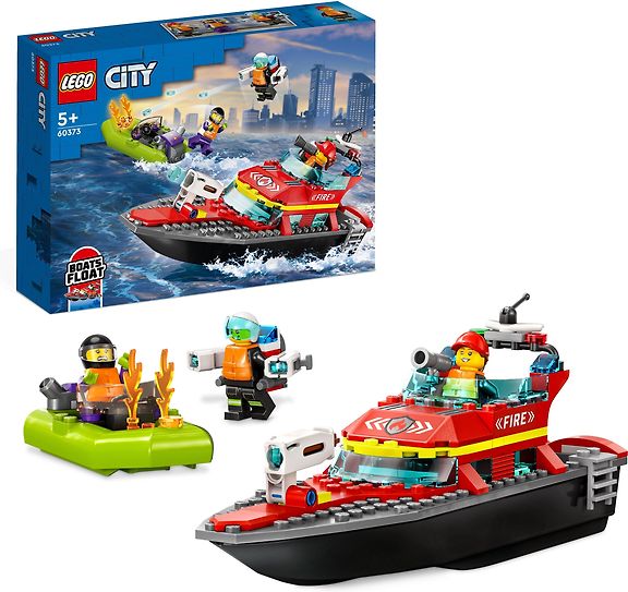 LEGO City Fire 60373 - Palokunnan pelastusvene – kuva 2
