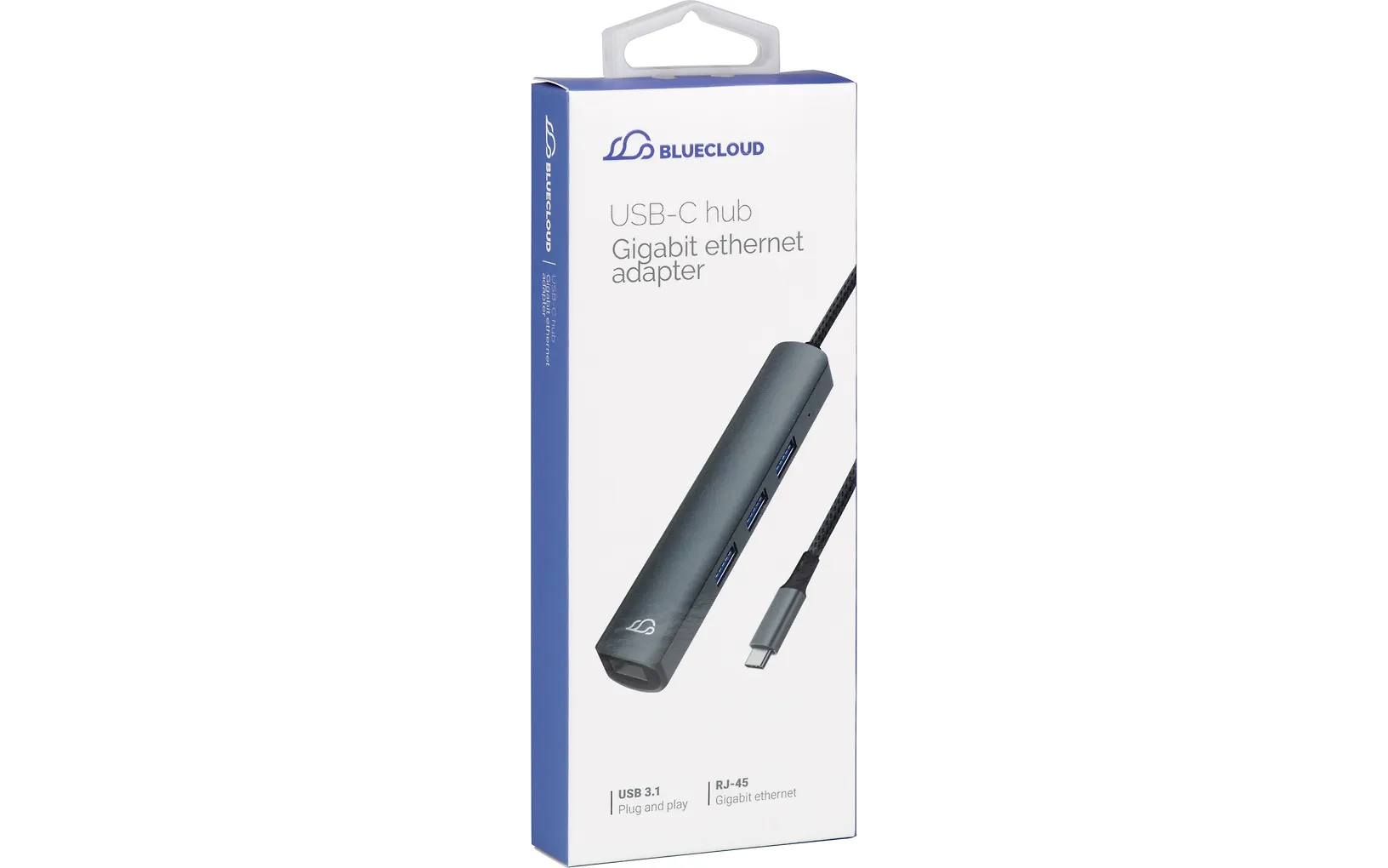 Bluecloud USB-C-USB-A-hubb med gigabit ethernet, 3 portar