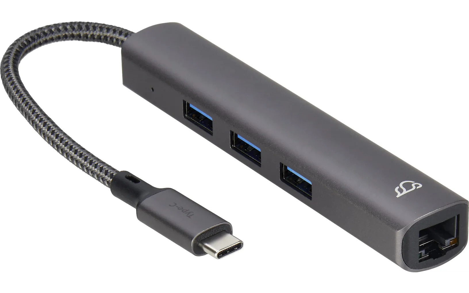 Bluecloud USB-C-USB-A-hubb med gigabit ethernet, 3 portar