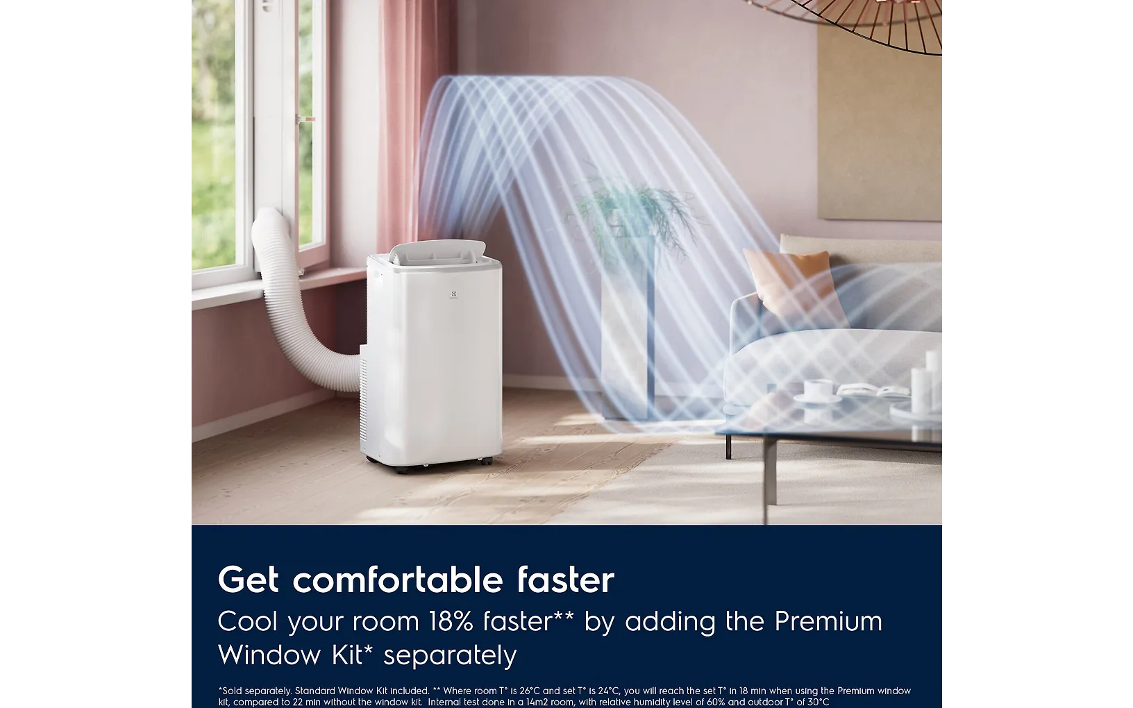 Electrolux Comfort 600 EXP40U339CW -siirrettävä ilmastointilaite