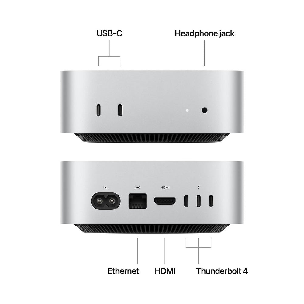 Apple Mac mini M4 16 Gt, 256 Gt -tietokone (MU9D3)
