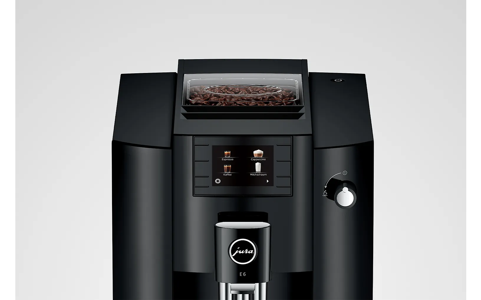 Jura E6 Piano Black EC -kahvikone