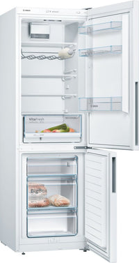 Bosch KGV36VWEAS Serie 4, Jääkaappipakastin, valkoinen