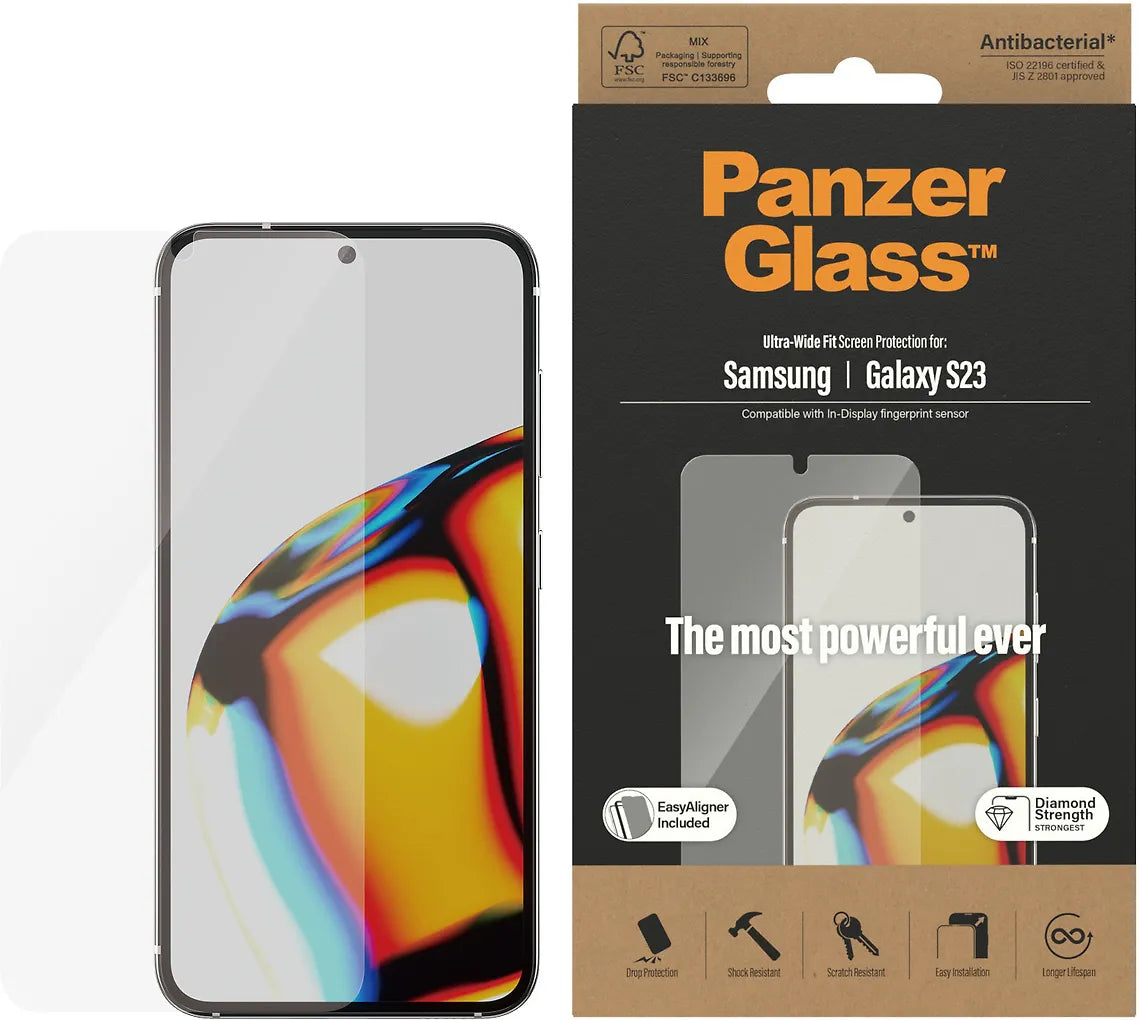 PanzerGlass EasyAligner pansarglas, Samsung Galaxy S23