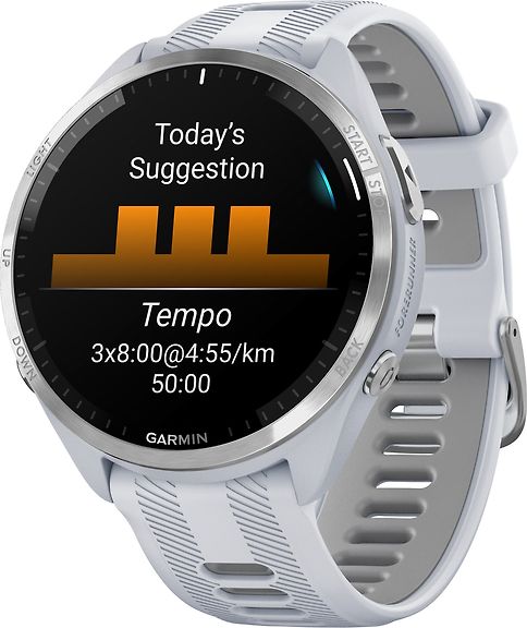 Garmin Forerunner 965 -urheilukello, vaaleanharmaa – kuva 3