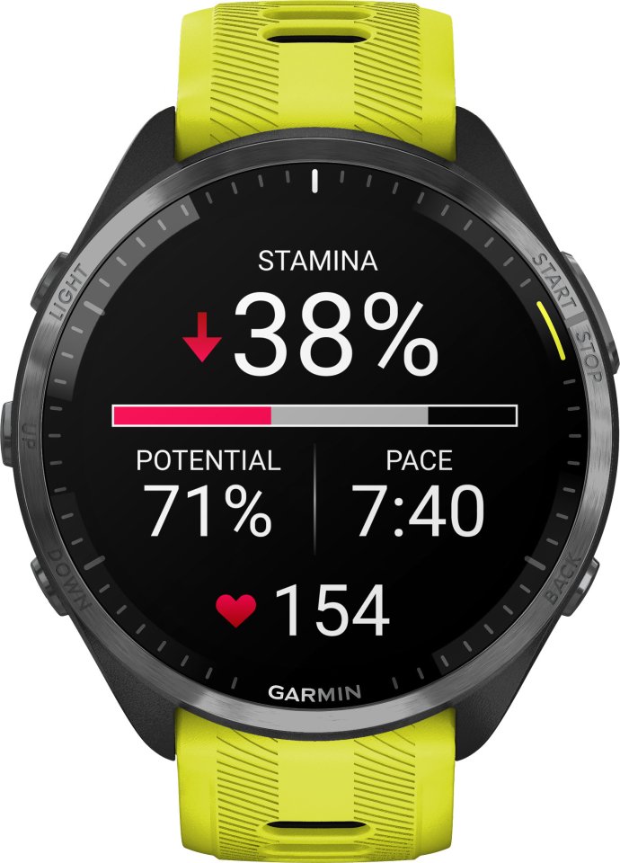 Garmin Forerunner 965 -urheilukello, keltainen / musta