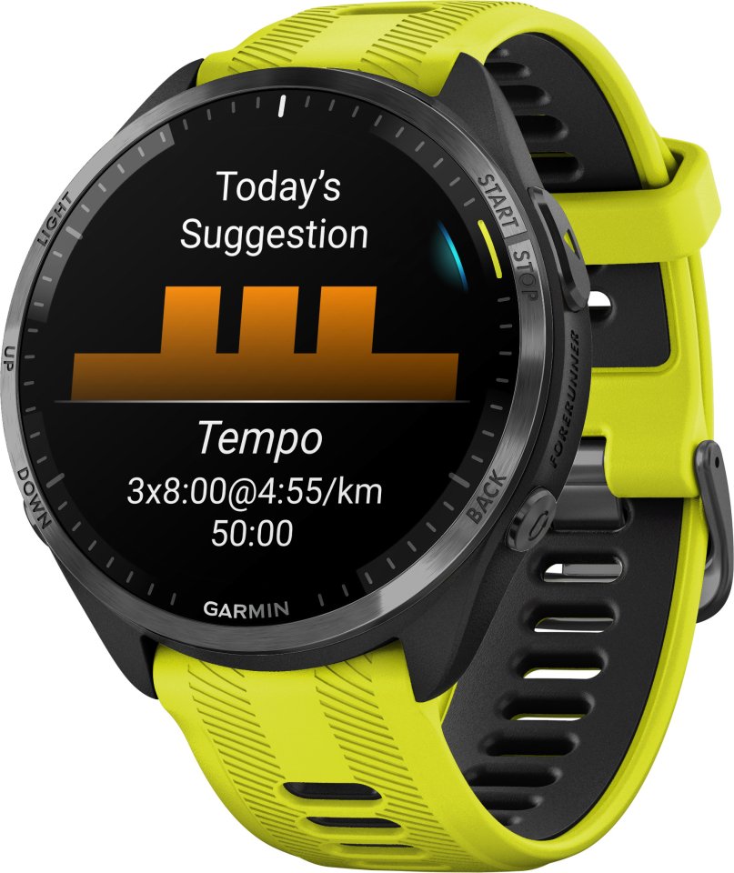 Garmin Forerunner 965 -urheilukello, keltainen / musta