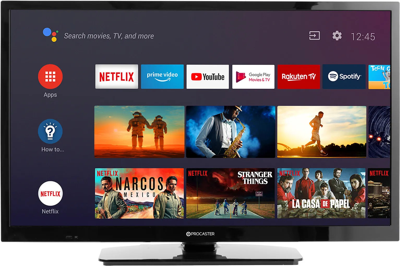 ProCaster LE-24A551H 24” HD Ready Android LED TV, 12 V