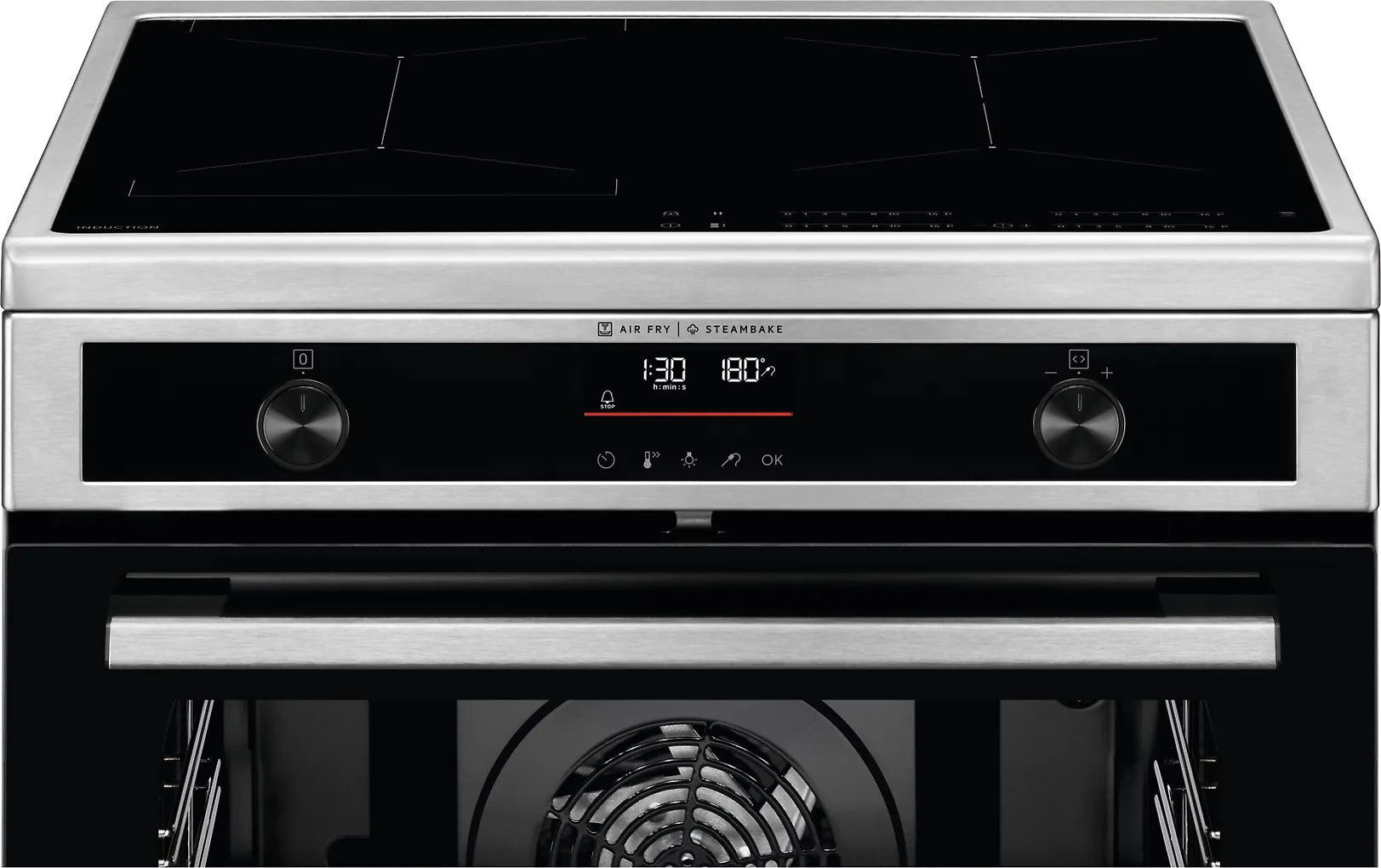 Electrolux LKI6489NOX induktionsspis, stål