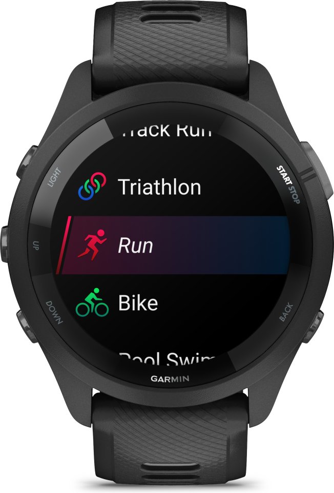 Garmin Forerunner 265 -urheilukello, musta / harmaa