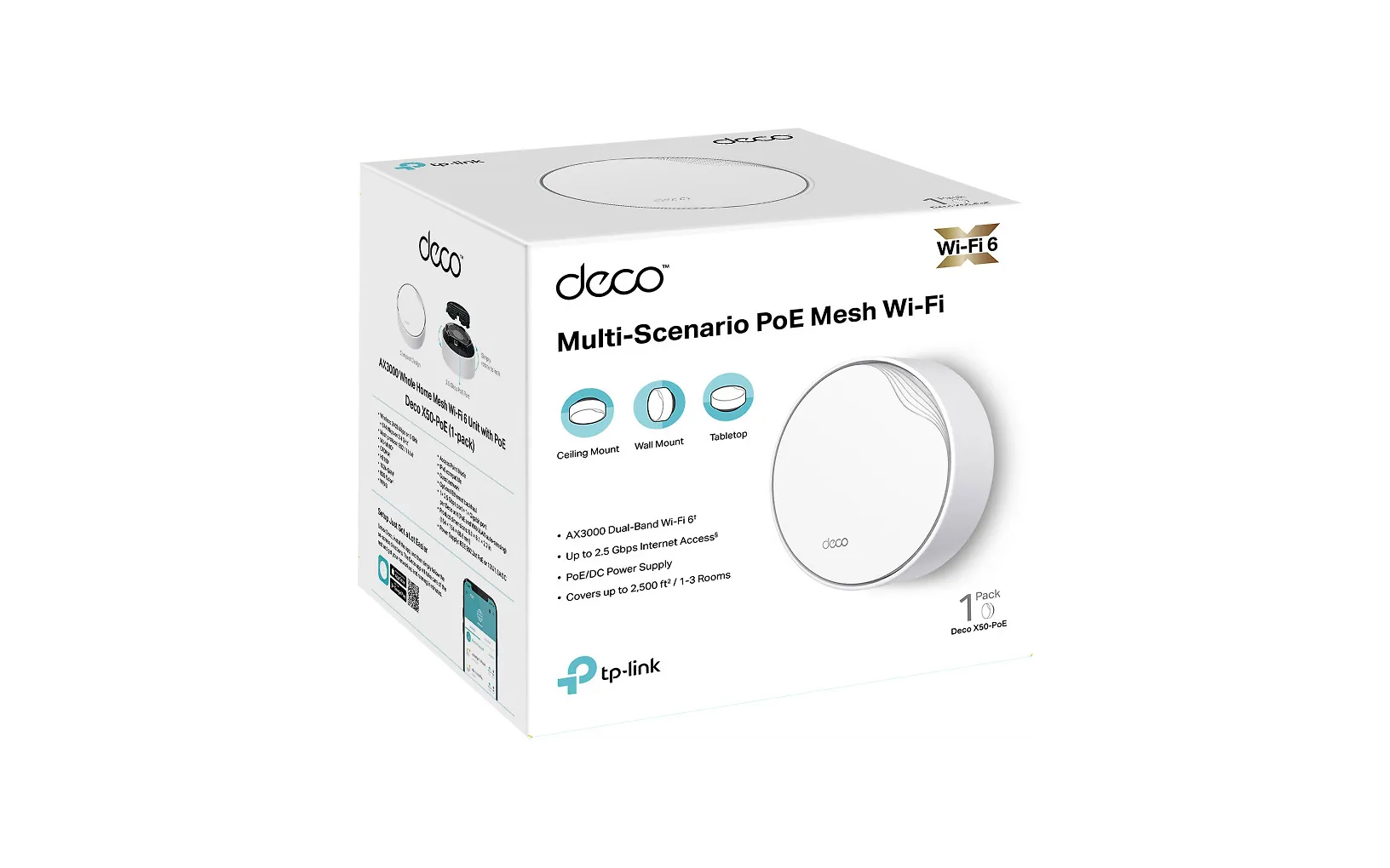 TP-LINK Deco X50-PoE WiFi 6 -Mesh-reititin