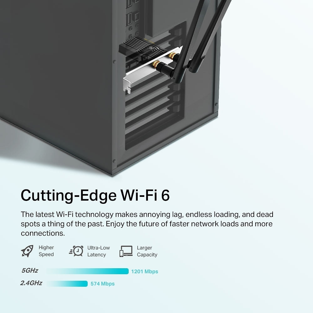 TP-LINK Archer TX20E WiFi 6 Bluetooth 5.2 PCIe -sovitin – kuva 2