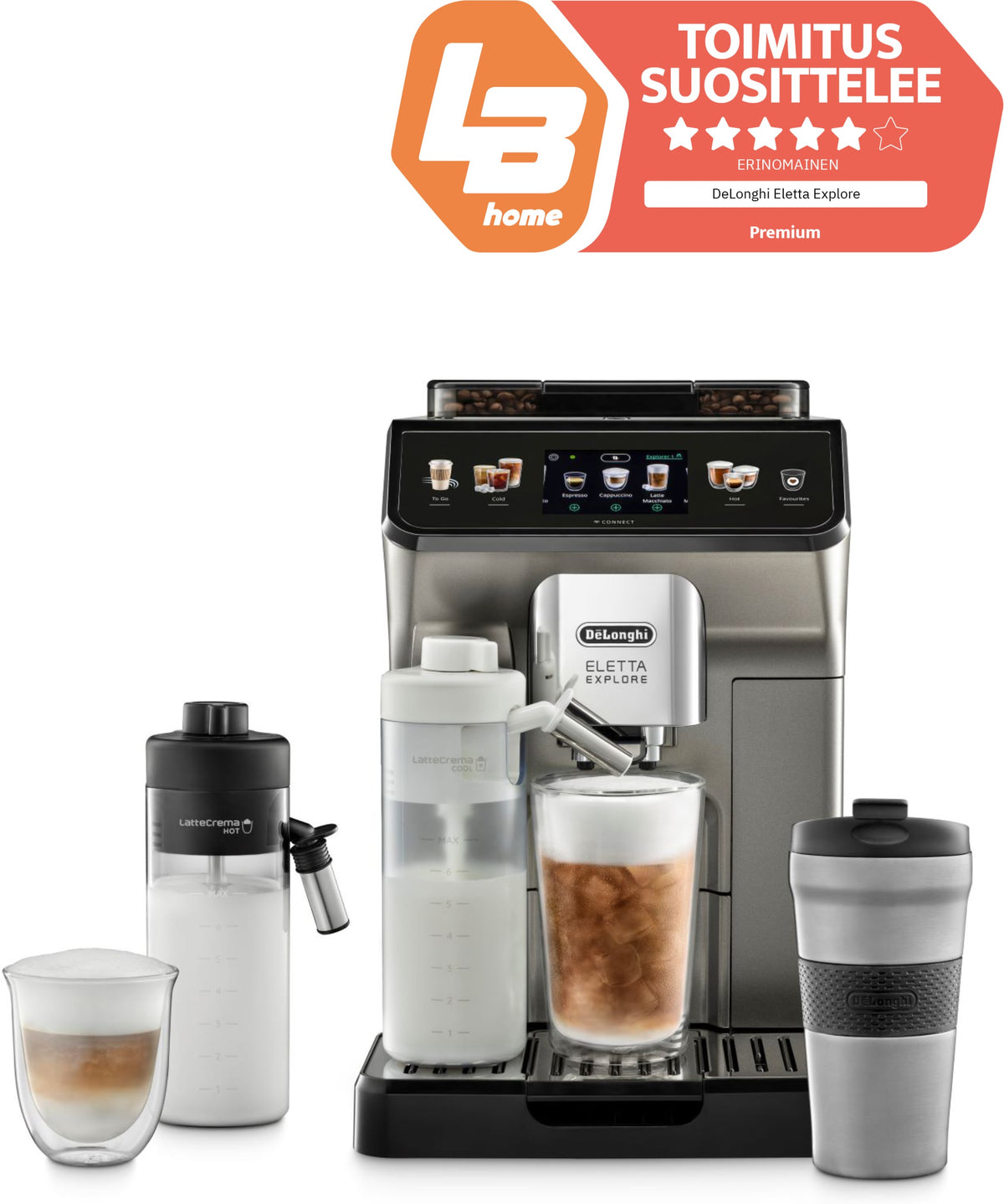 De'Longhi ECAM450.86.T Eletta Explore kahviautomaatti – kuva 1