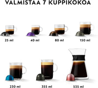 Nespresso Vertuo Lattissima ENV300.B -kapselikahvikeitin, musta – kuva 7