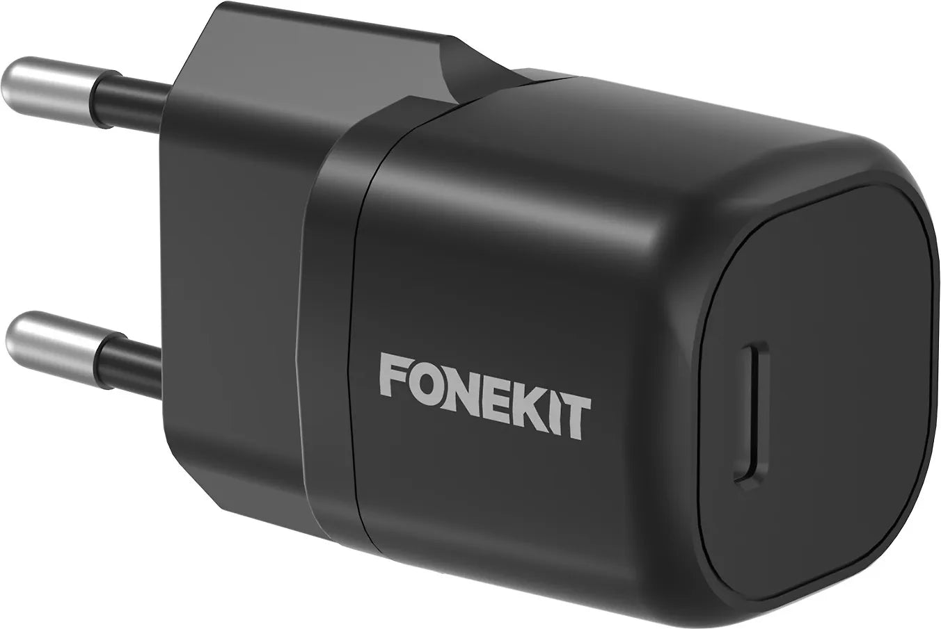 FoneKit Mini 20W -nätladdare, USB-C, svart