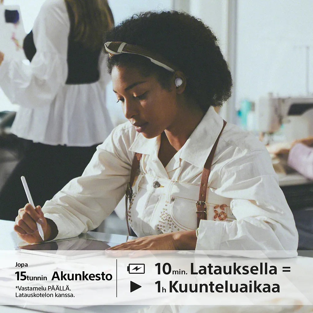 Sony WF-C700N vastamelunappikuulokkeet, valkoinen