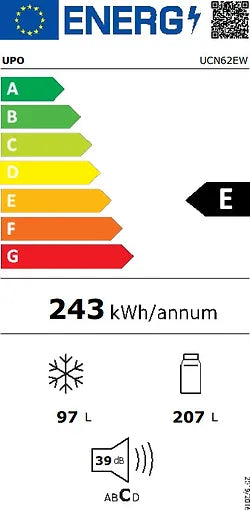 Upo UCN62EW - kyl/frys, vit