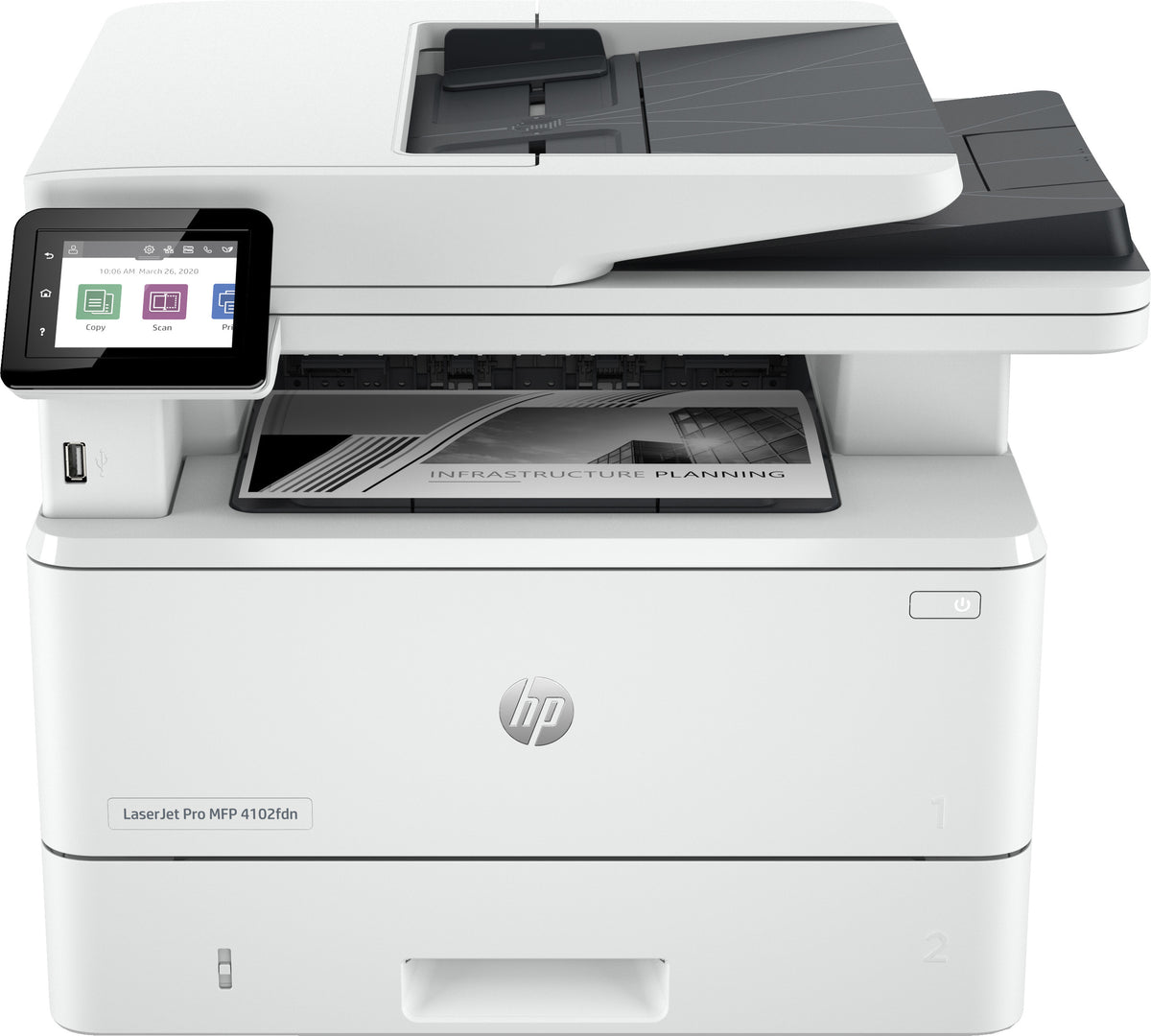 HP LaserJet Pro MFP 4102fdn -mustavalkomonitoimilaser – kuva 2