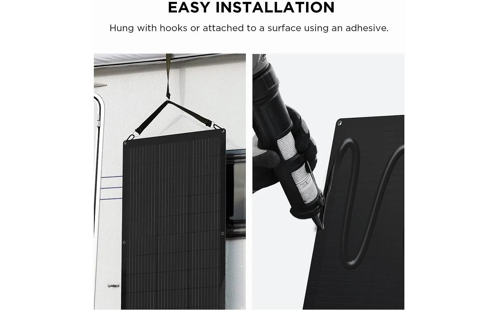 EcoFlow 100 W Flexible Solar Panel -flexibel solpanel