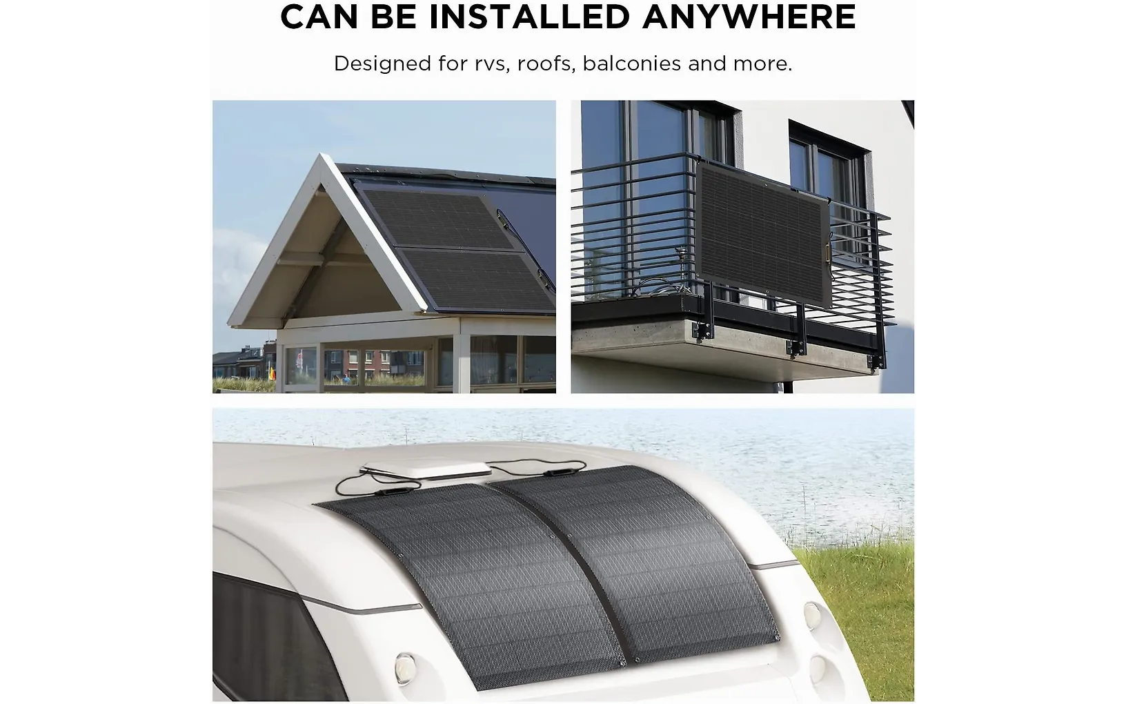 EcoFlow 100 W Flexible Solar Panel -flexibel solpanel