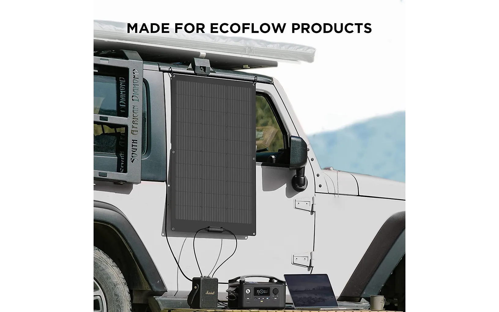 EcoFlow 100 W Flexible Solar Panel -flexibel solpanel