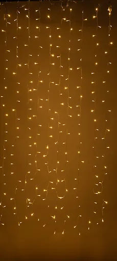 Enne Twinkle Curtain koristevaloverho, 250LED, 2 m, lämmin valkoinen