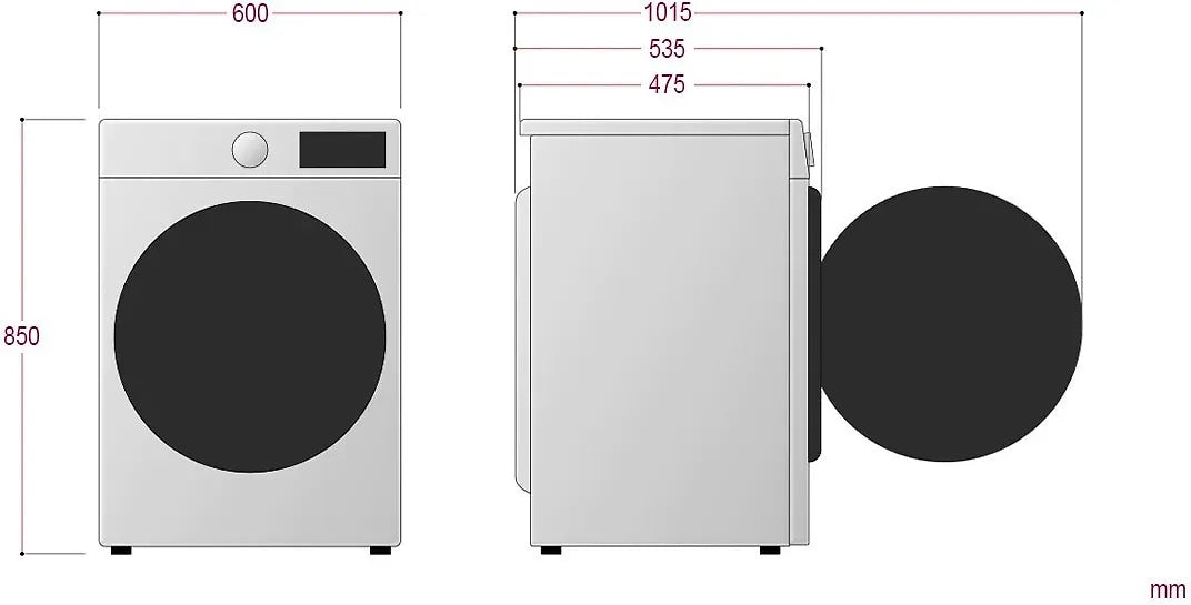 LG F2Y5FYP6W tvättmaskin