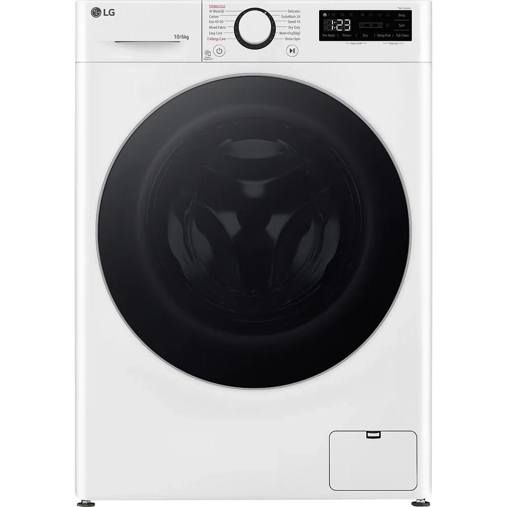 LG F4Y5RRP1WY tvättmaskin med torktumlare