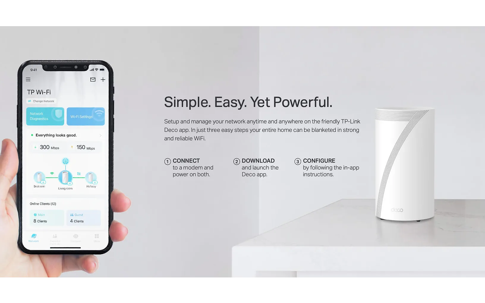 TP-LINK Deco BE85 Tri-Band WiFi 7 -Mesh-reititin