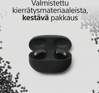 Sony WF-1000XM5 langattomat vastamelunappikuulokkeet, musta – kuva 10