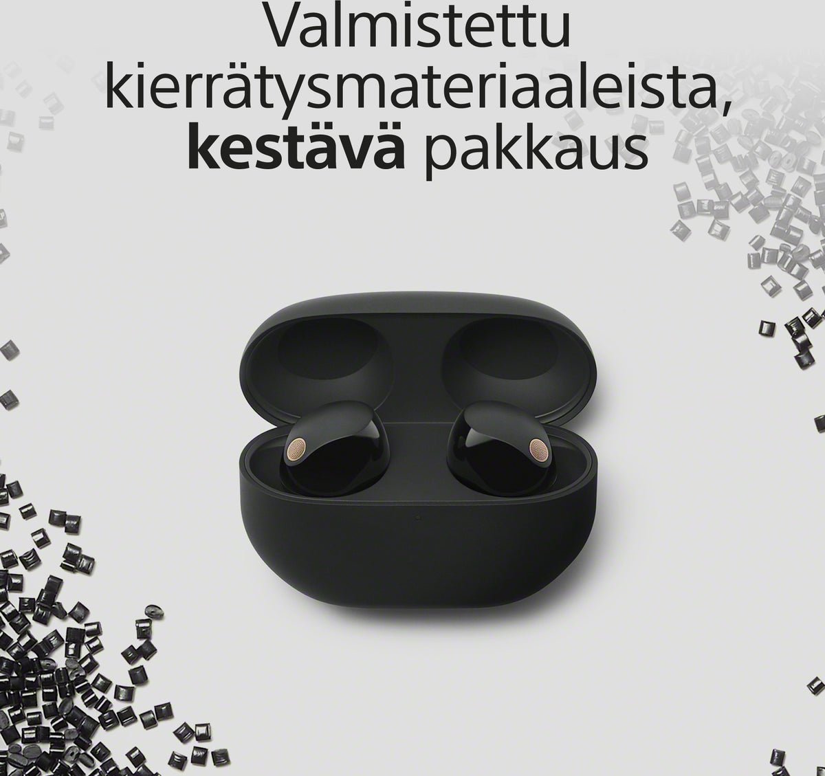 Sony WF-1000XM5 langattomat vastamelunappikuulokkeet, musta – kuva 10