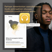 Sony WF-1000XM5 langattomat vastamelunappikuulokkeet, musta – kuva 7