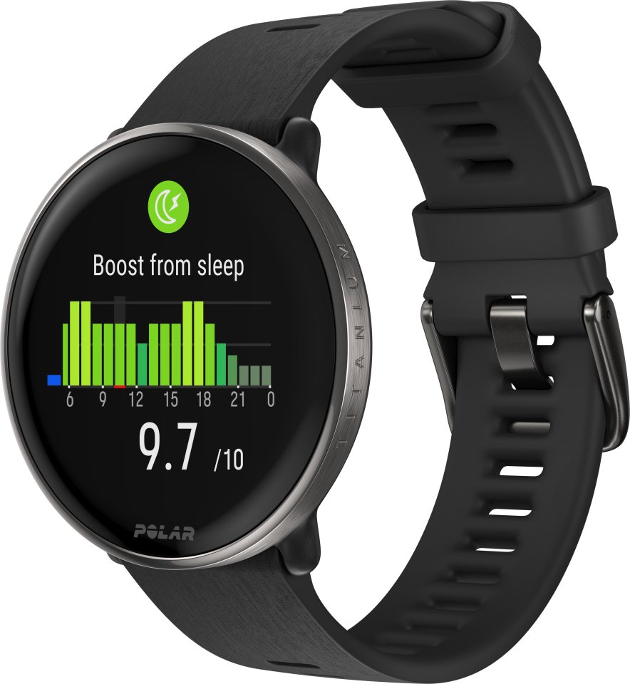 Polar Ignite 3 Titanium -urheilukello, musta
