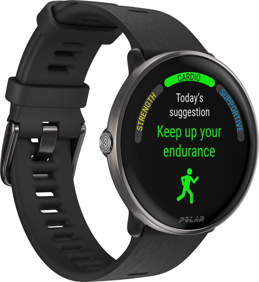 Polar Ignite 3 Titanium -urheilukello, musta