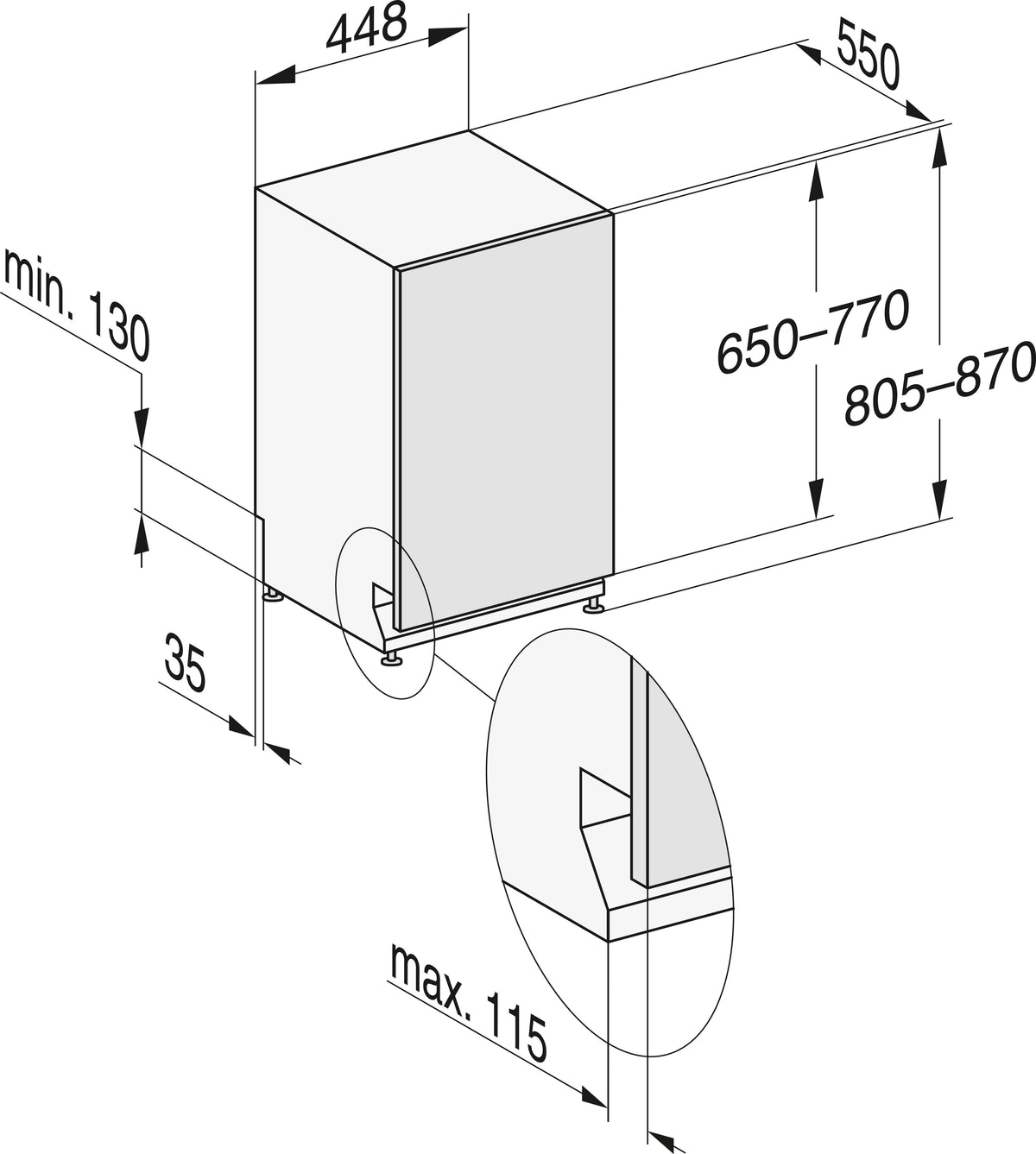 Miele G 5590 SCVi astianpesukone, integroitava – kuva 5
