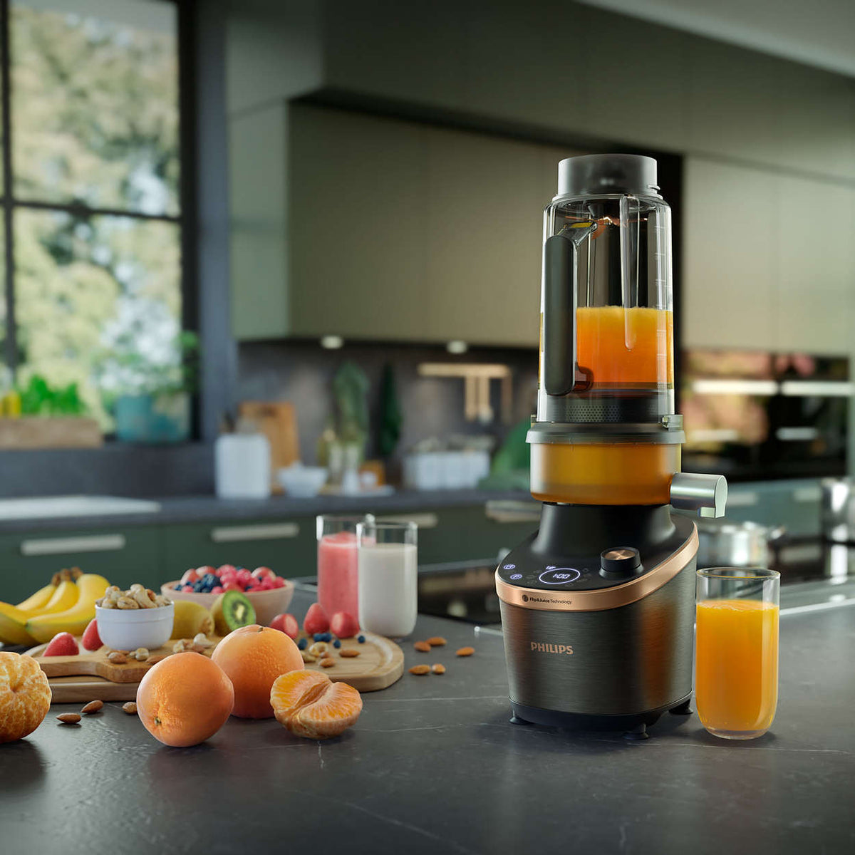 Philips Flip&Juice HR3770/00 -tehosekoitin mehulingolla – kuva 4