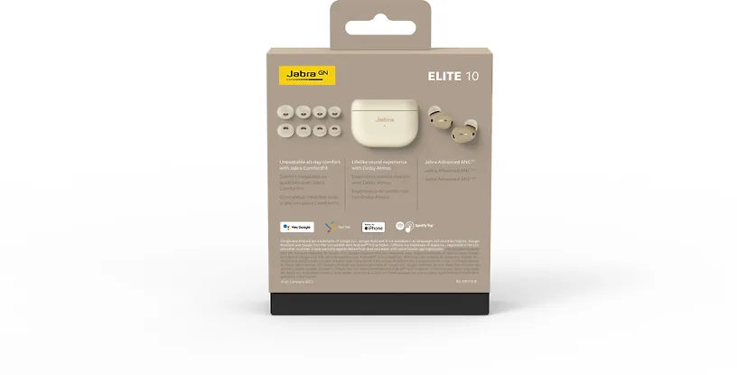 Jabra Elite 10 vastamelunappikuulokkeet, kerma