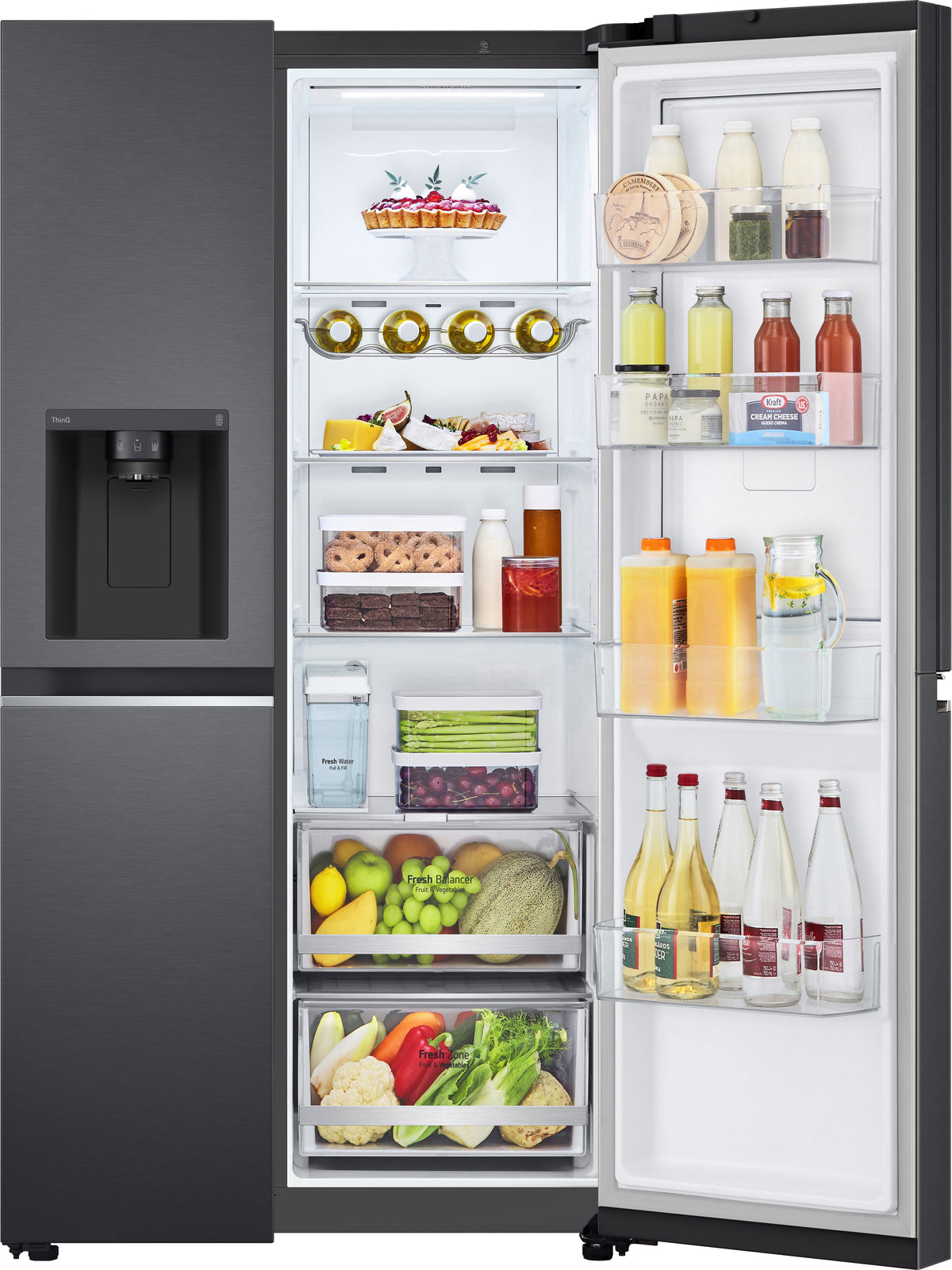 LG GSJV71MCLE Side By Side, musta – kuva 5