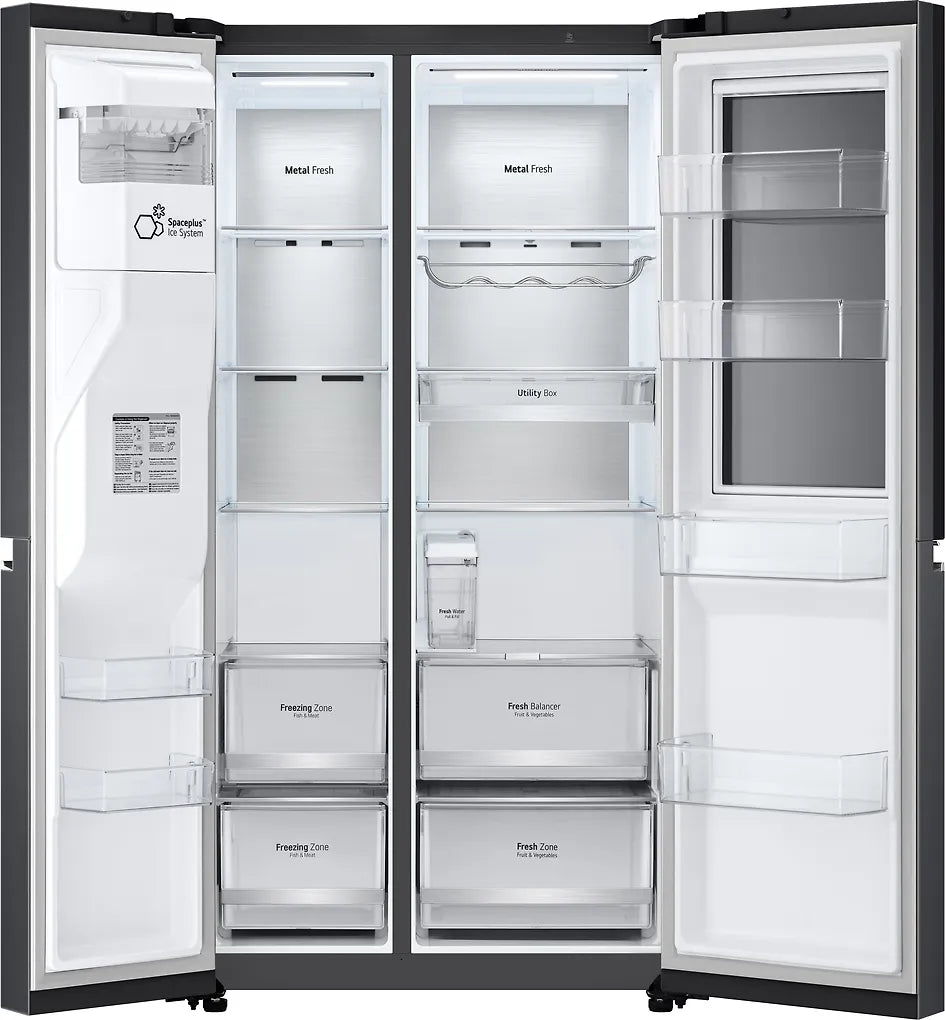 LG GSXV91MCAE Side By Side, svart stål