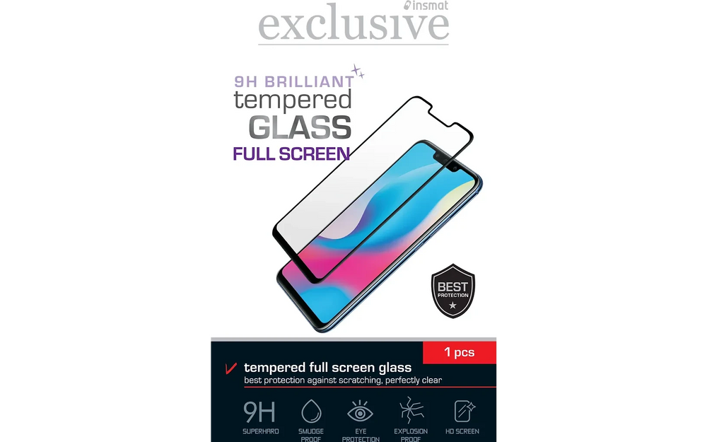 Insmat Full Screen -panssarilasi, OnePlus Nord 3 5G, musta kehys