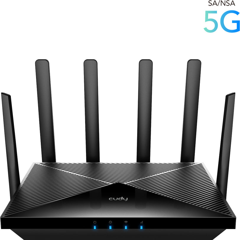 Cudy P5 AX3000 5G/4G/LTE -modeemi ja WiFi 6 Mesh -tukiasema