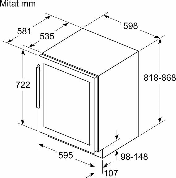 Bosch KUW21AHG0 Serie 6 viinikaappi – kuva 6