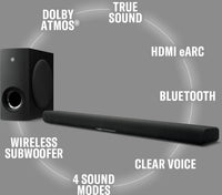 Yamaha SR-B40A soundbar ja langaton subwoofer, musta