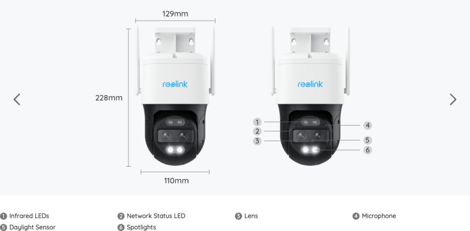 Reolink TrackMix Wired LTE -valvontakamera ulko- ja sisäkäyttöön