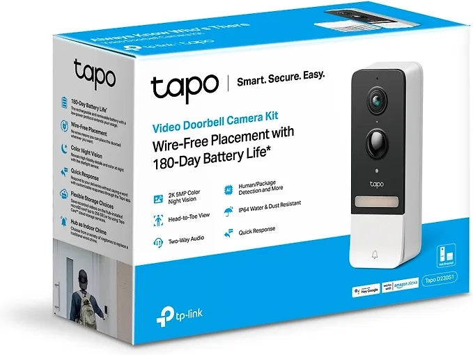 TP-LINK Tapo D230S1 batteridriven videodörrklocka