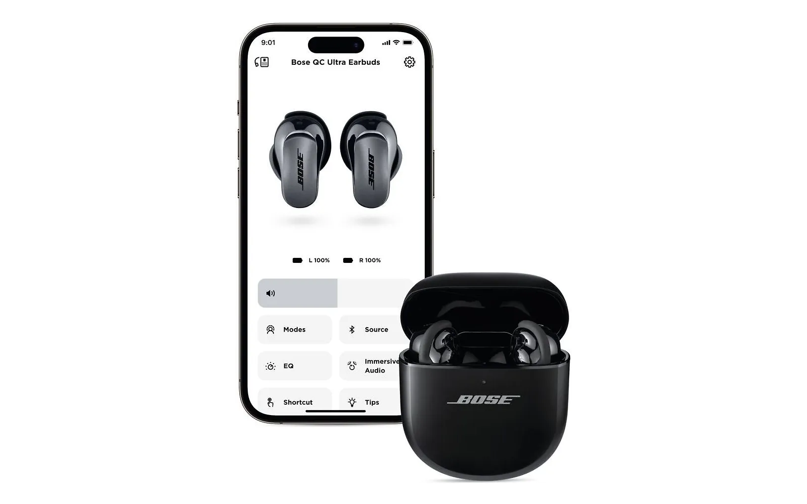 Bose QuietComfort Ultra Earbuds vastamelukuulokkeet, musta
