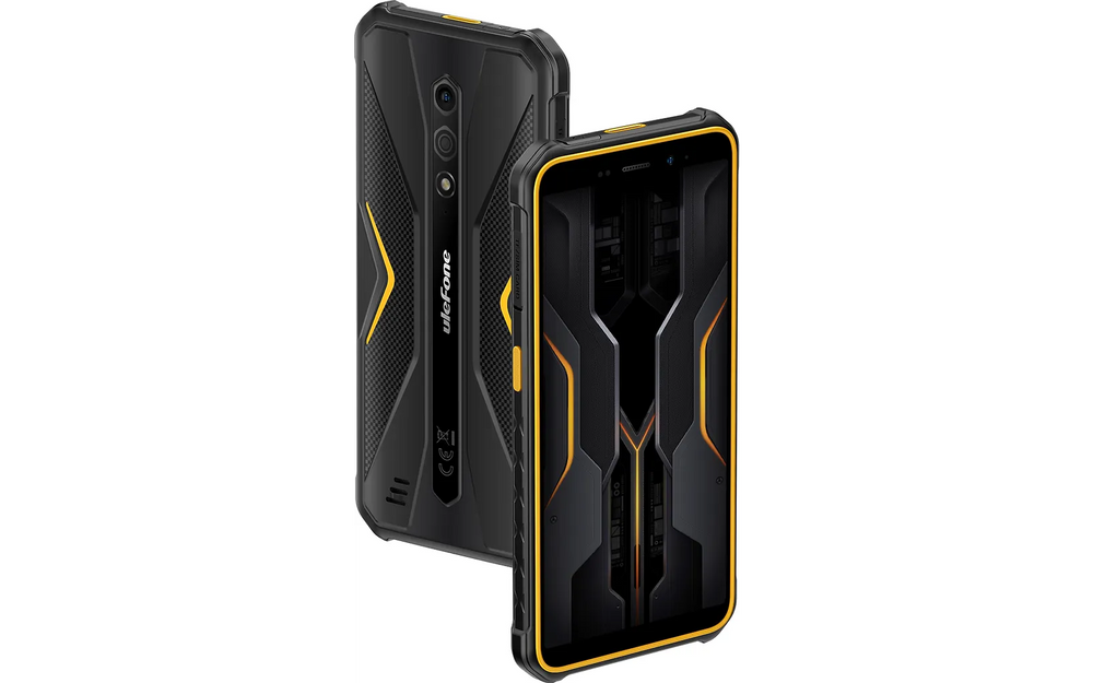 Ulefone Armor X12 Pro -puhelin, 64/4 Gt, musta/oranssi