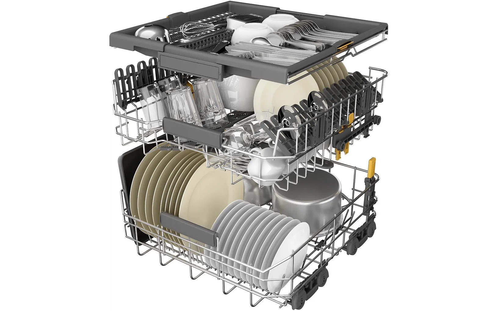 Whirlpool W7U HS41 diskmaskin, vit