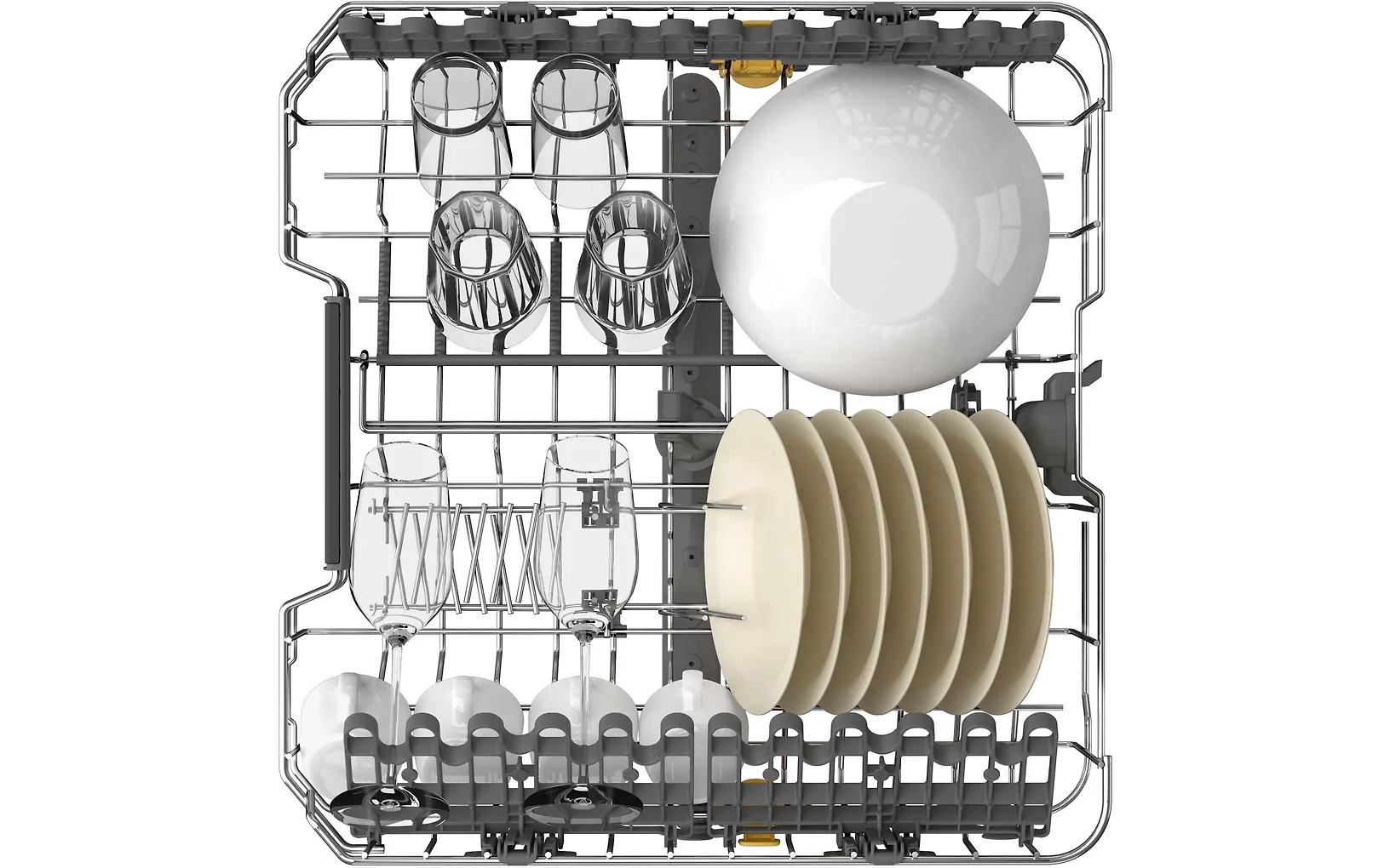 Whirlpool W7U HS41 diskmaskin, vit